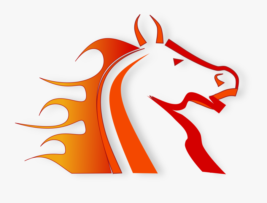 Area,symbol,artwork - Horse On Fire Cartoon, Transparent Clipart