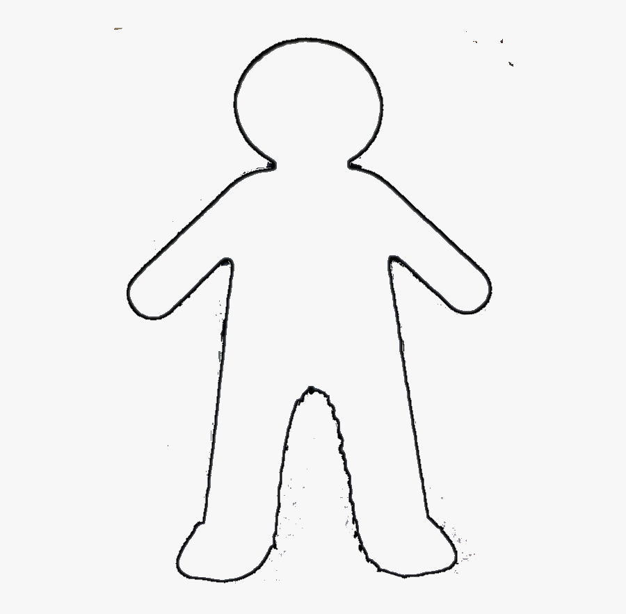 Blank Drawing Faceless Transparent Png Clipart Free - Template Of Boy, Transparent Clipart