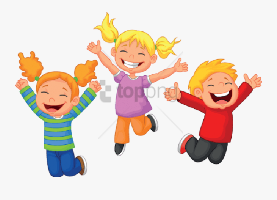 Jump Clipart Transparent Background - Happy Kid Cartoon, Transparent Clipart