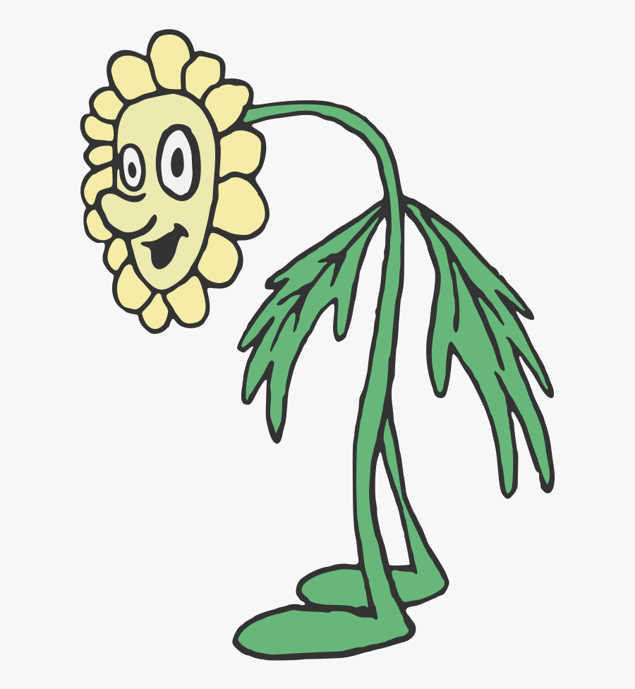 Fat Clipart Walk - Walking Flower Clipart, Transparent Clipart