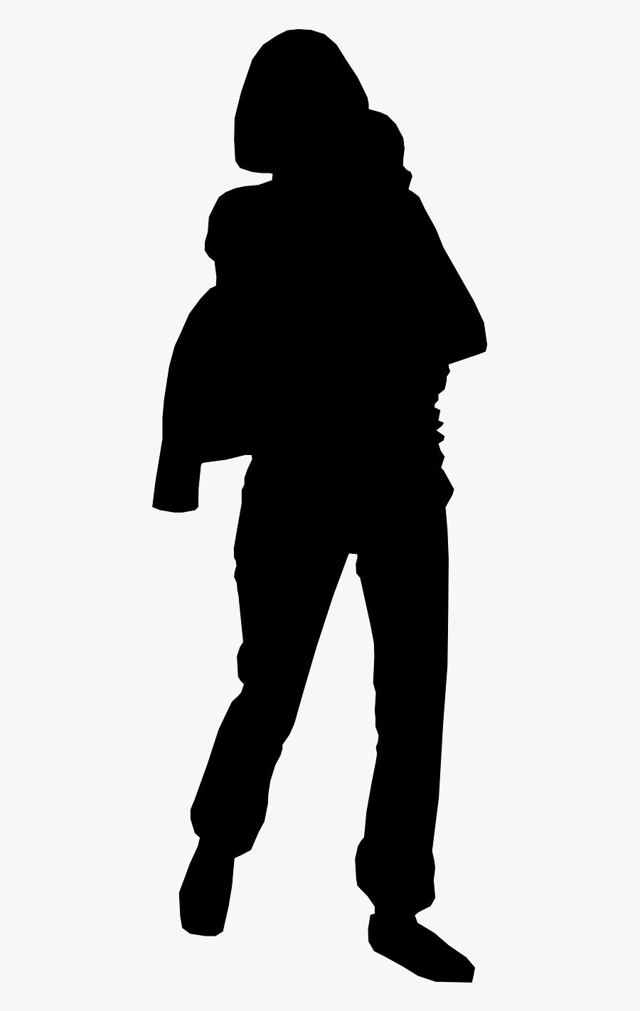 Silhouette Of The Human Body Clipart - Siluet Lelaki, Transparent Clipart