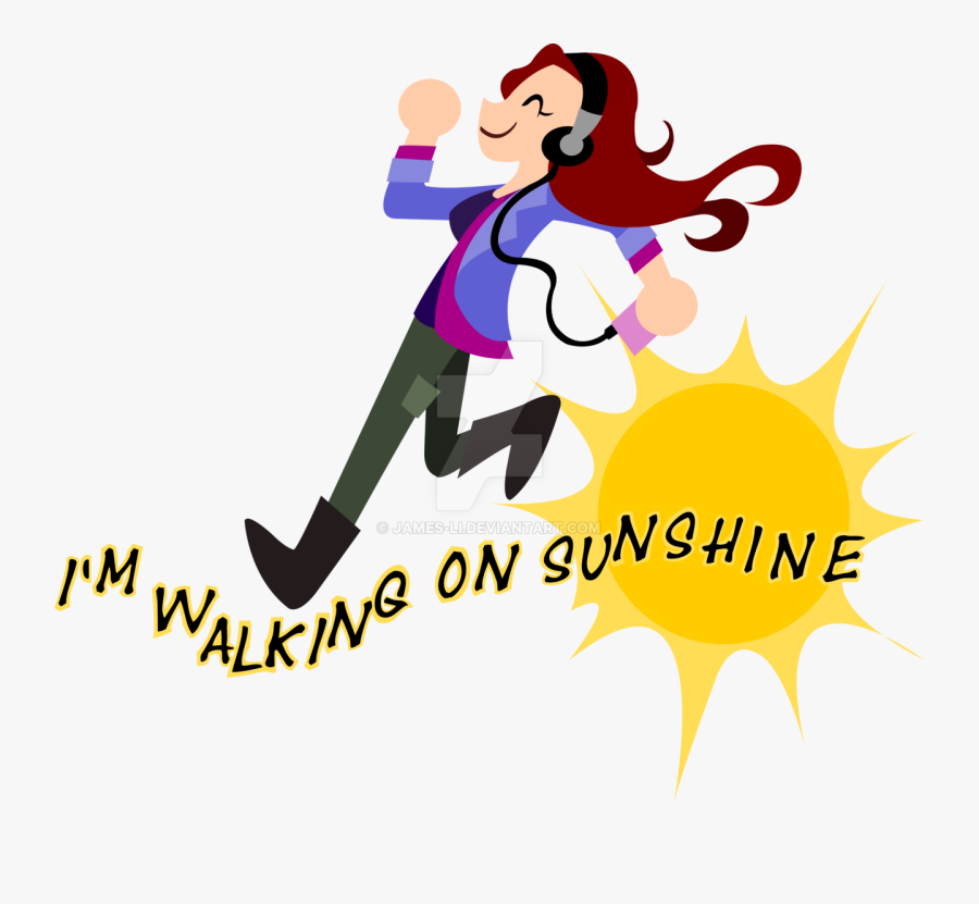 Transparent Walk Clipart - Walking On Sunshine Animated, Transparent Clipart