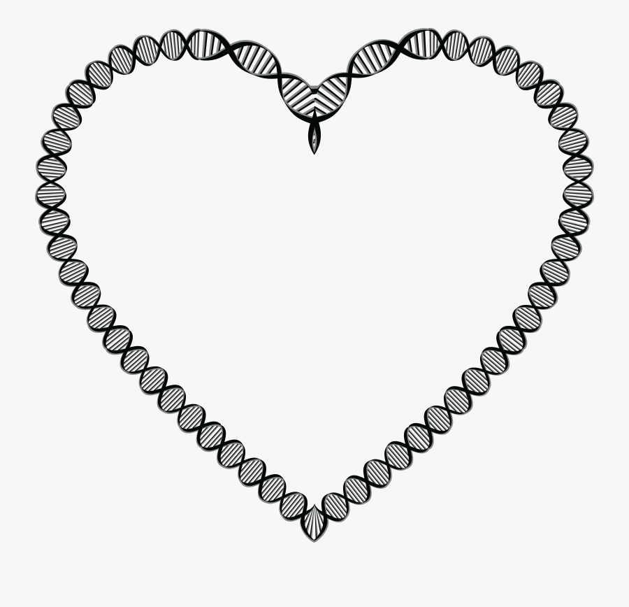 Dna Clipart Royalty Free - Dna Double Helix Heart, Transparent Clipart