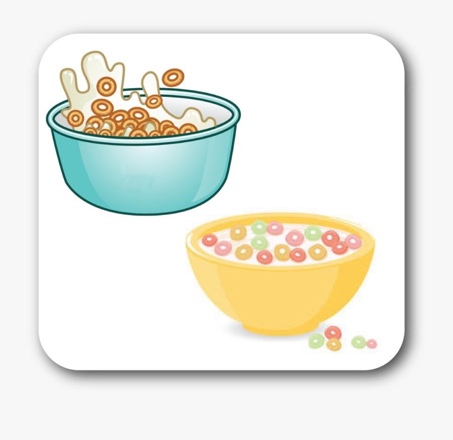 Transparent Cereal Bowl Clipart - Bowl Of Cereal Cartoon, Transparent Clipart