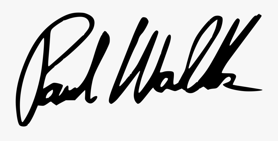 Transparent White Walker Png - Paul Walker Signature Sticker, Transparent Clipart