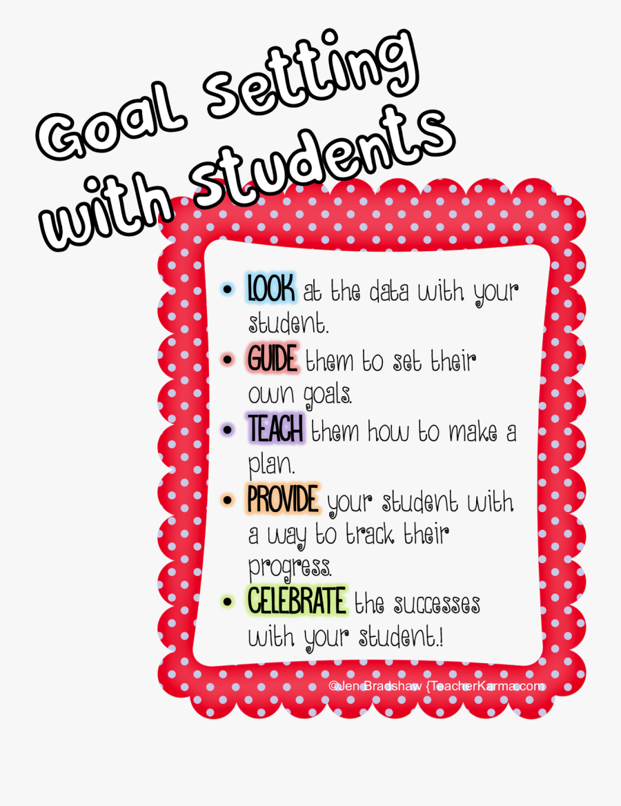 Student Learning Goals Clipart - Set Goals For Students, Transparent Clipart