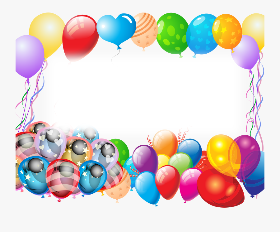 Transparent Happy Birthday Balloons Clipart - Party Balloons, Transparent Clipart