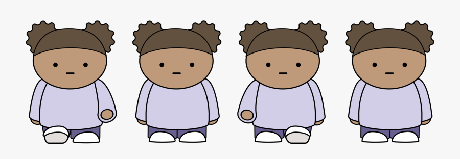 Emotion,people,text - Sprite Sheet Walking Girl, Transparent Clipart