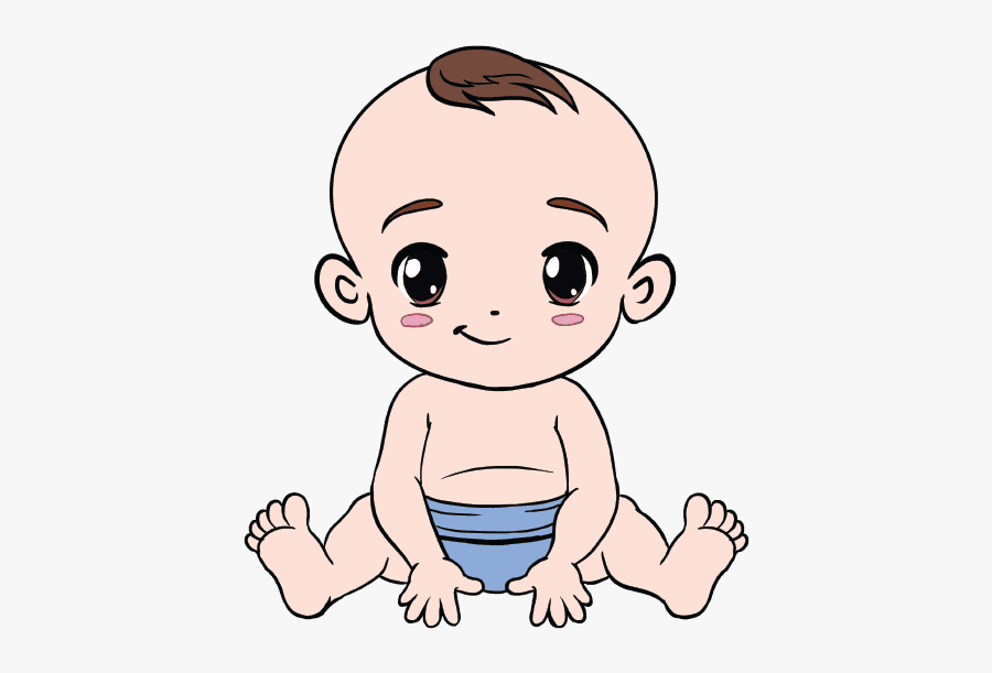 Clip Art How To Draw A - Baby Boy Drawing, Transparent Clipart