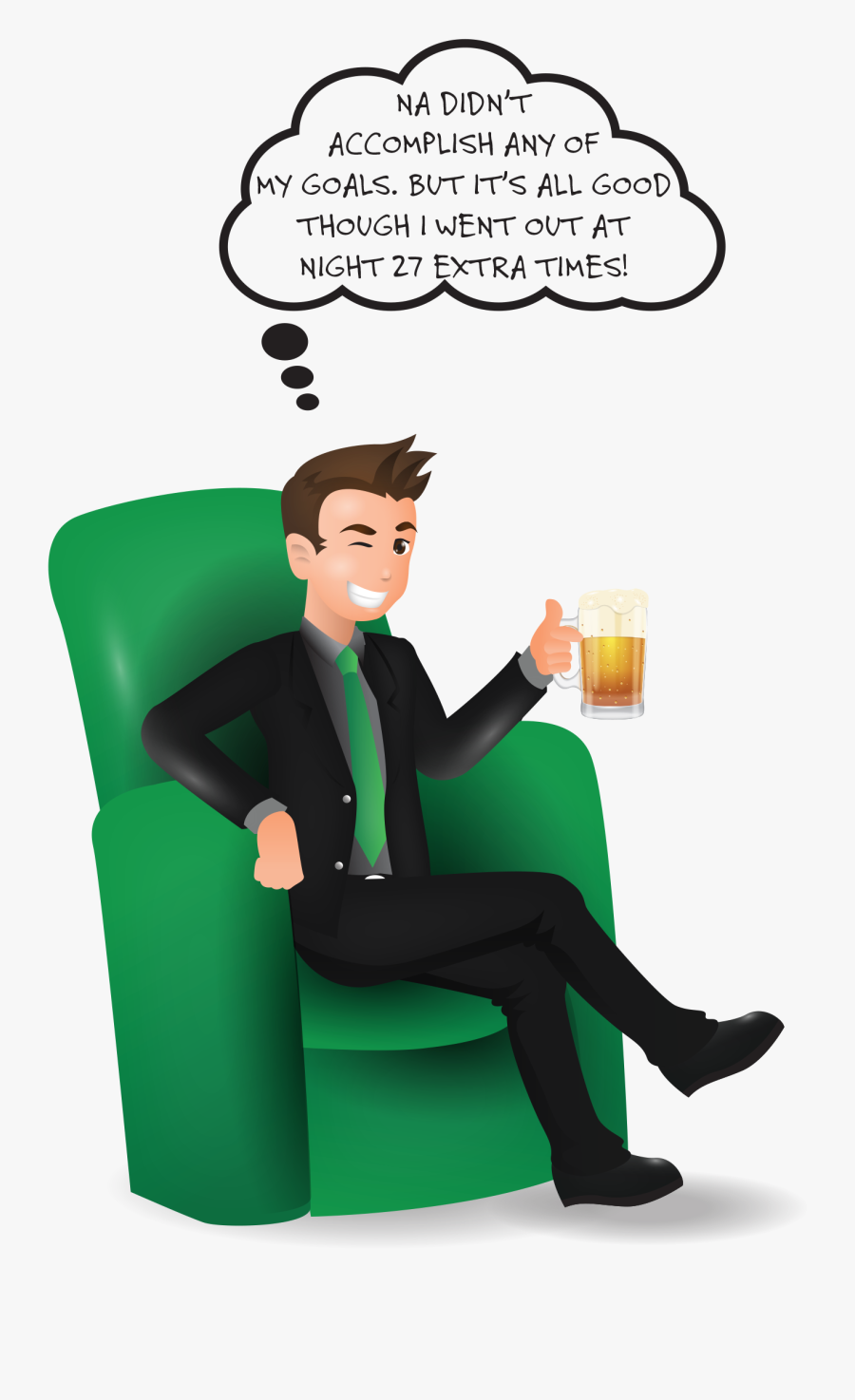 Results Clipart Goal Met - Sitting, Transparent Clipart