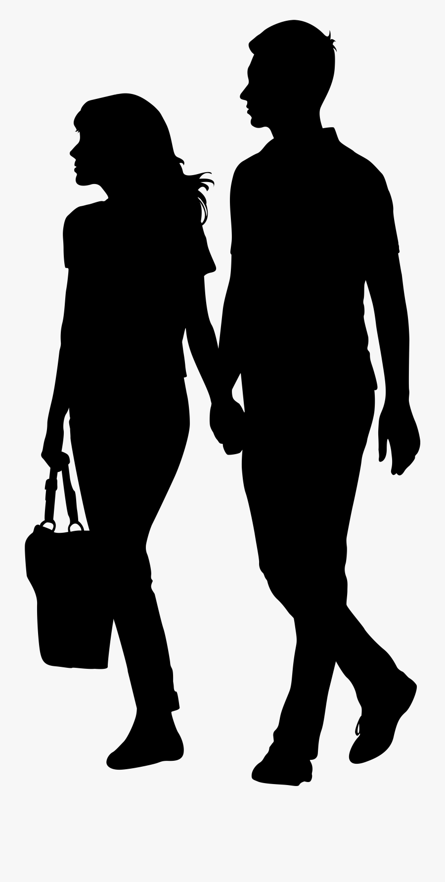 Walk Clipart Transparent Background Person - Couple Holding Hands Clipart, Transparent Clipart