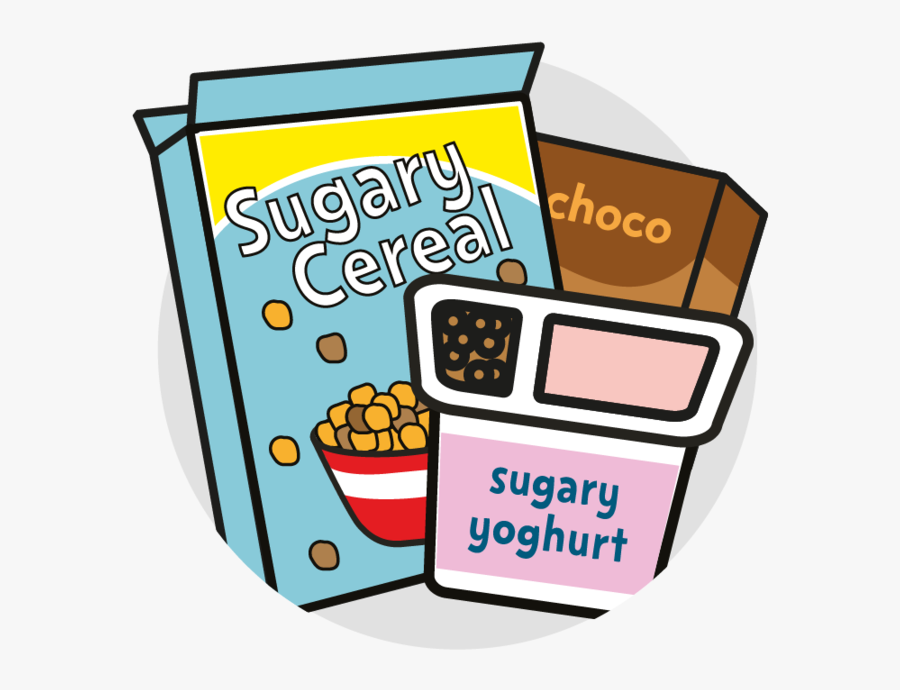 Sugar Clipart Sugar Food - Unhealthy Food Logo, Transparent Clipart