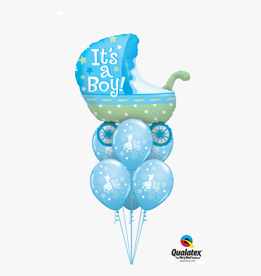 Transparent Its A Boy Clipart - Baby Boy Balloons, Transparent Clipart