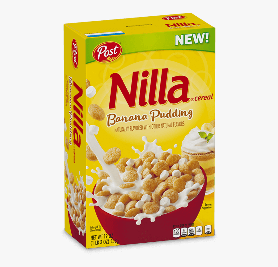 Clip Art Cereal With Banana - Nilla Banana Pudding Cereal, Transparent Clipart