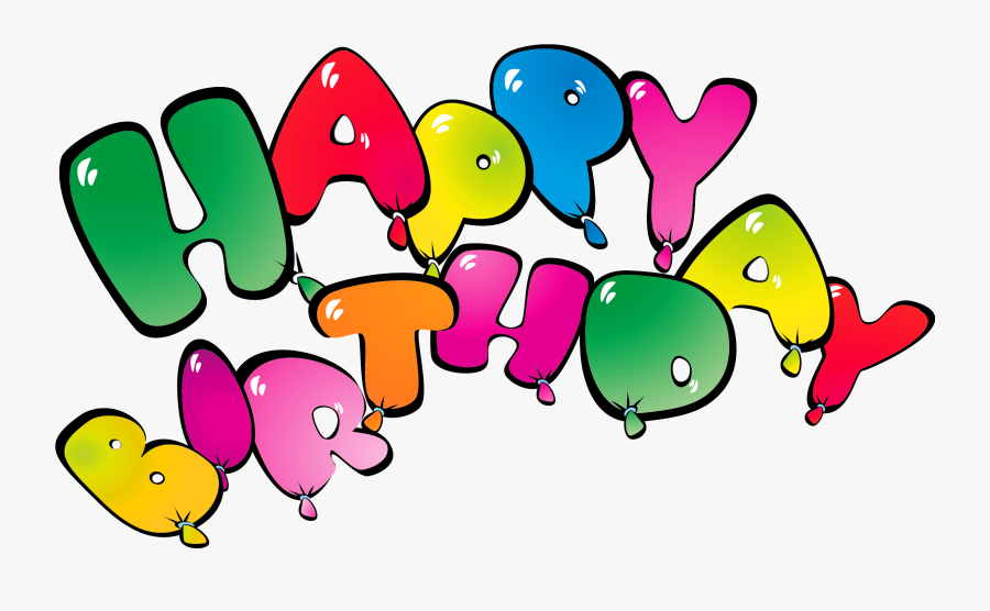 Transparent Happy Birthay Balloons Png Clipart Picture - Happy Birthday Vector, Transparent Clipart