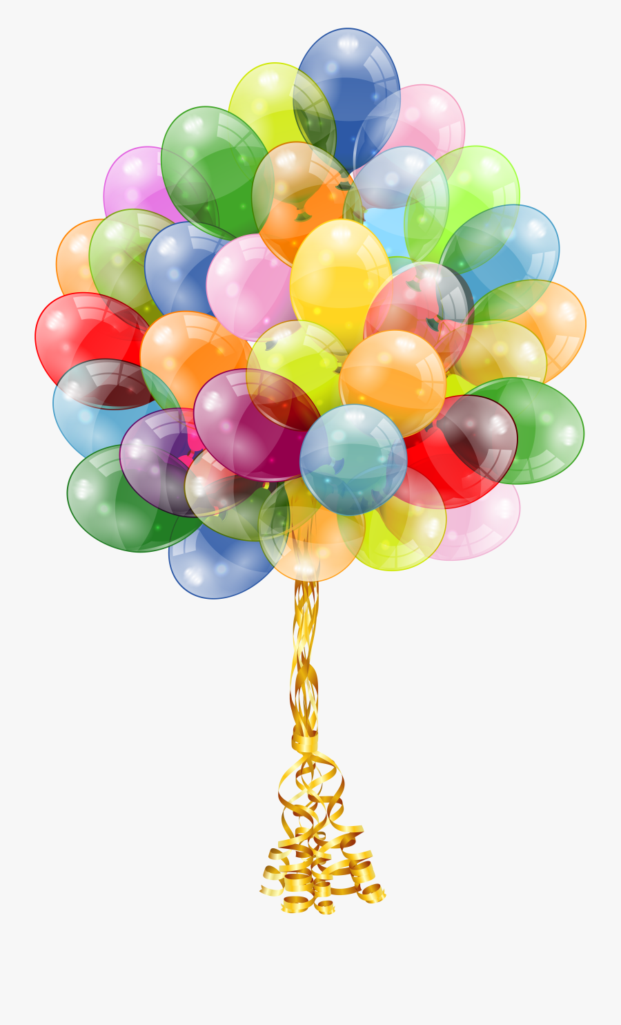 Bunch Of Balloons Transparent Background, Transparent Clipart