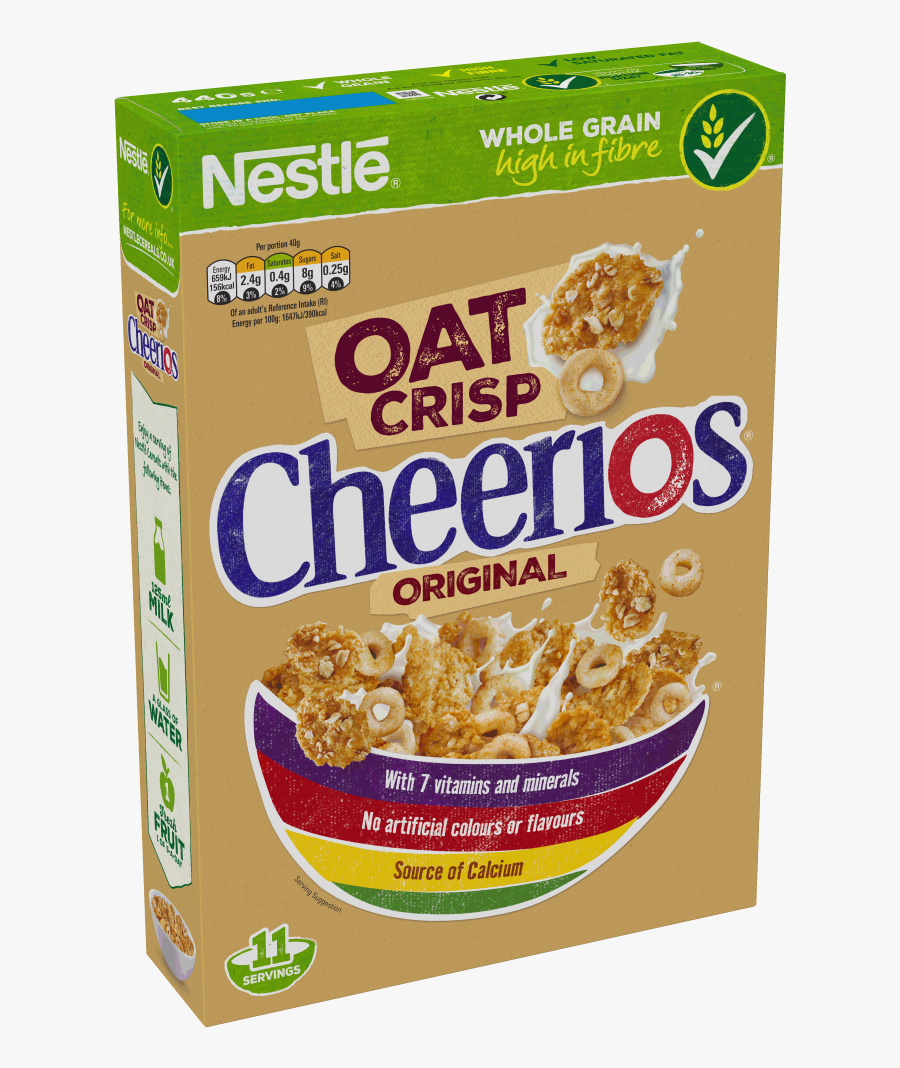 Picture Black And White Cheerios Oat Crisp Products - Nestle, Transparent Clipart