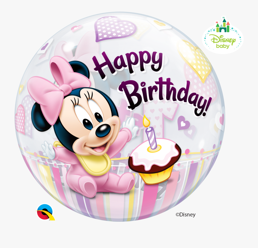 Hd Disney Minnie Mouse - Minnie Mouse Happy 1 St Birthday, Transparent Clipart