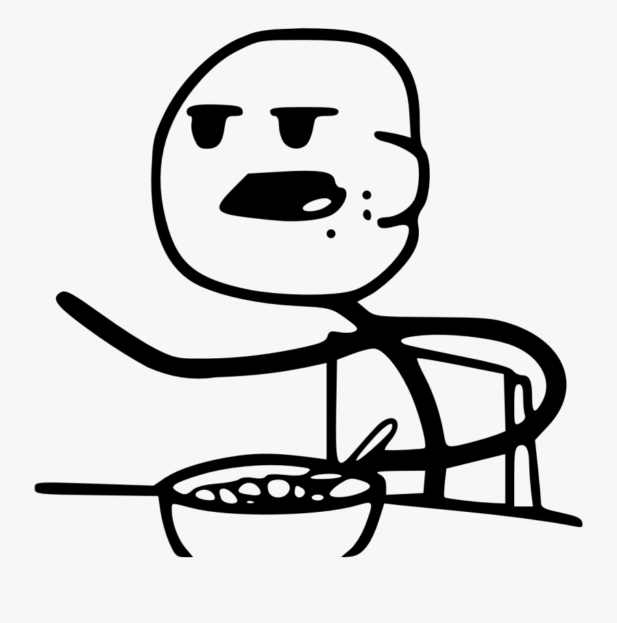 Cereal Guy Meme Png - Throw It Away Meme, Transparent Clipart