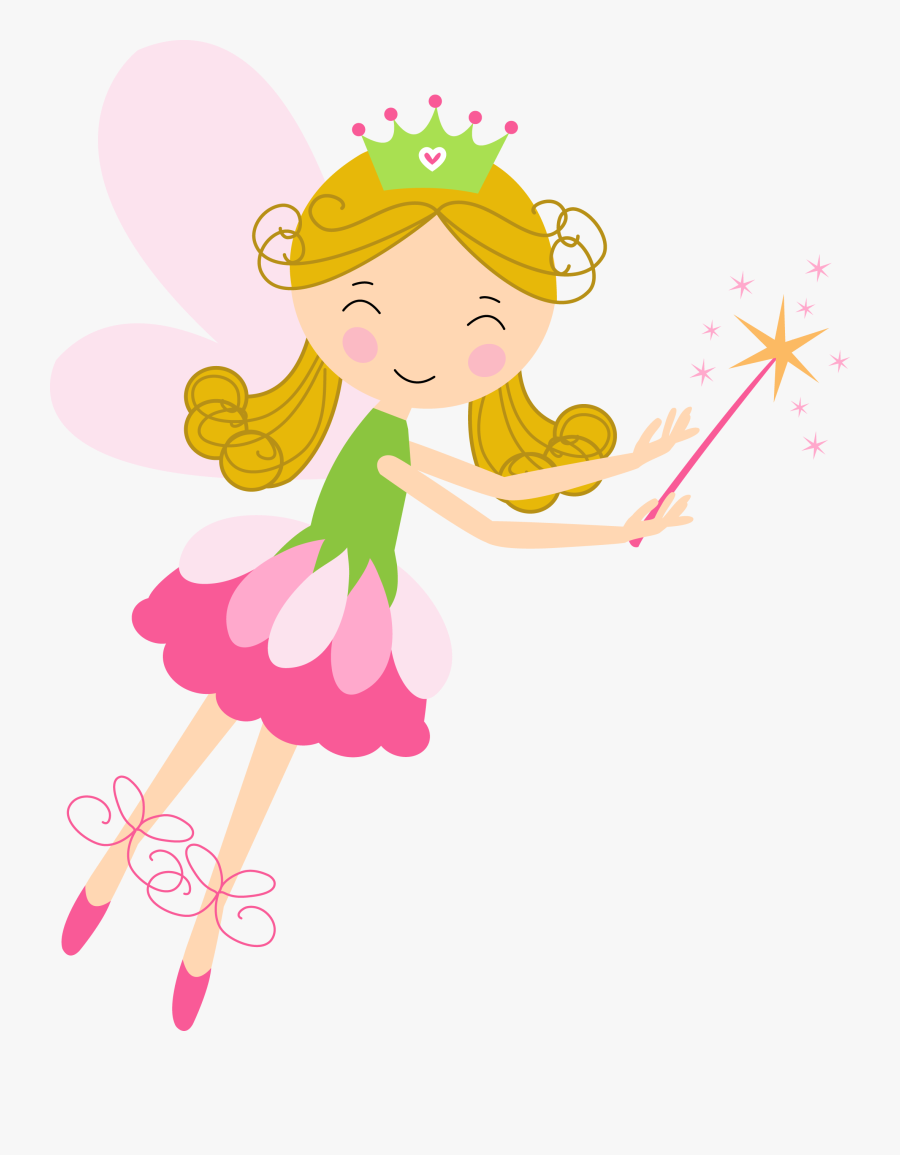 Tinkerbell Clipart Pixie Dust - Fairy With Magical Wand Png, Transparent Clipart