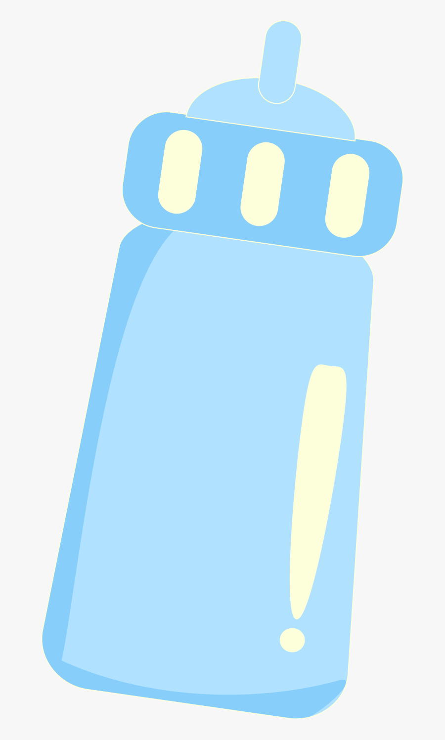 Blue Baby Bottle Clipart, Transparent Clipart