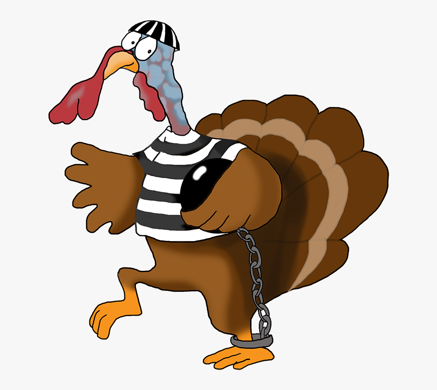 Happy Thanksgiving Clipart Vector Stock - Turkey Running Away From Thanksgiving, Transparent Clipart