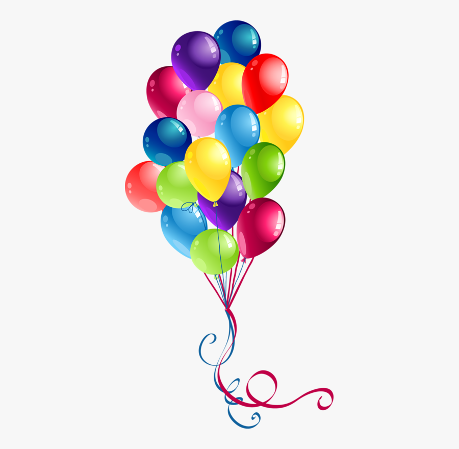 B Day Balloons, Transparent Clipart