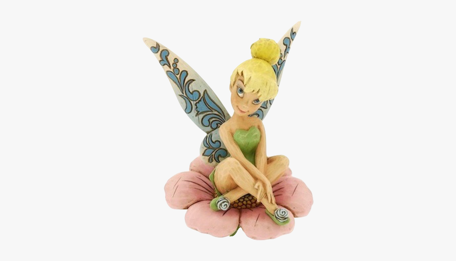 Clipart Tinkerbell Png Best - Tinkerbell Sitting On A Flower, Transparent Clipart