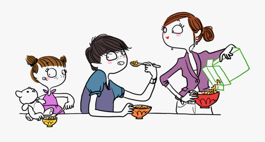 Svg Transparent Download Eat Cereal Clipart - Sirviendo Cereal, Transparent Clipart