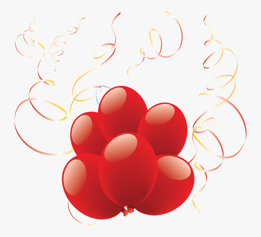 Red Birthday Balloons Png Clipart , Png Download, Transparent Clipart