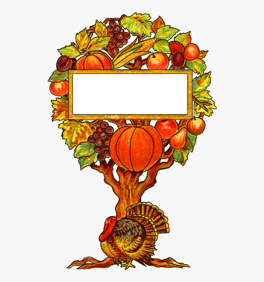 Happy Thanksgiving Clipart Picture Library Library - Fall Vintage Thanksgiving, Transparent Clipart