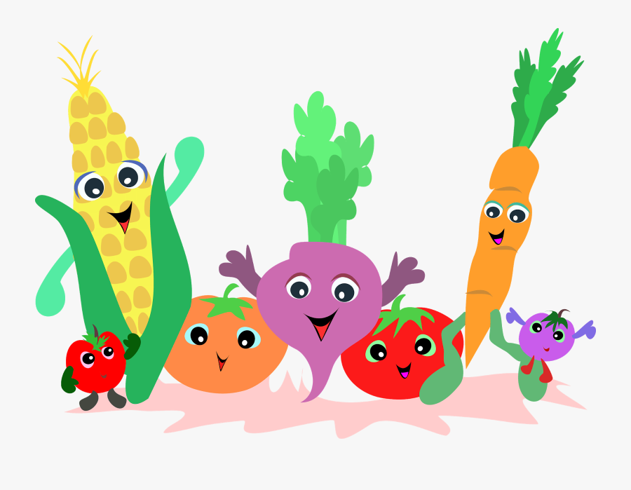 Clip Art Fruit And Veggies Clip Art - Fruit And Vegetables Clipart, Transparent Clipart