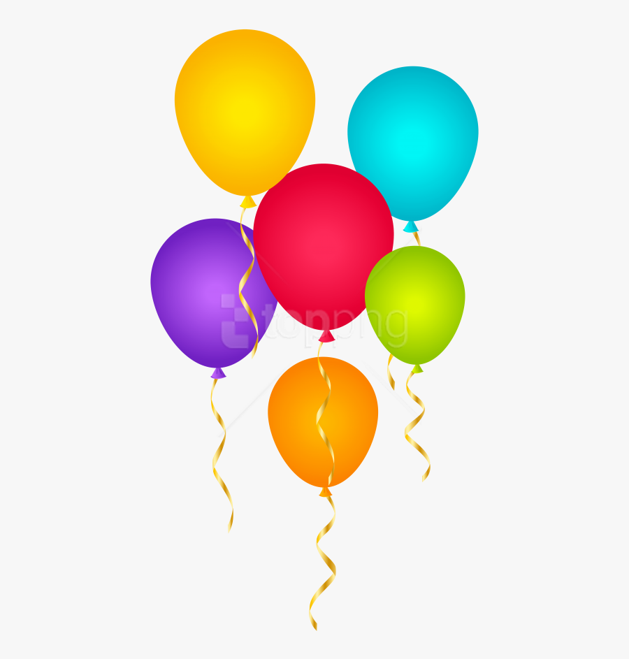 Birthday Balloons Clipart Yellow - Balloons Clipart Png, Transparent Clipart