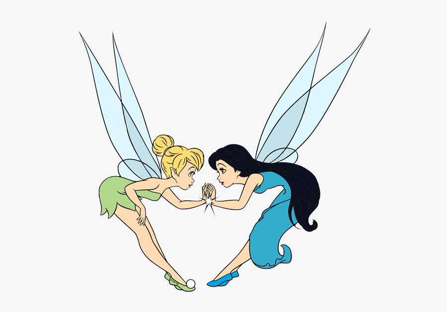 Disney Fairies Group Clip - Tinkerbell X Silvermist, Transparent Clipart