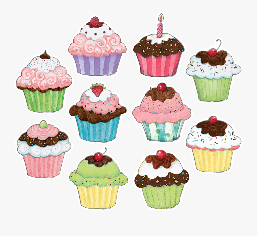 Cupcakes Accents From Susan, Transparent Clipart