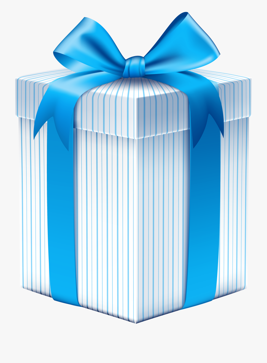 Transparent Blue Christmas Bow Png - Png Pink Gift Transparent, Transparent Clipart