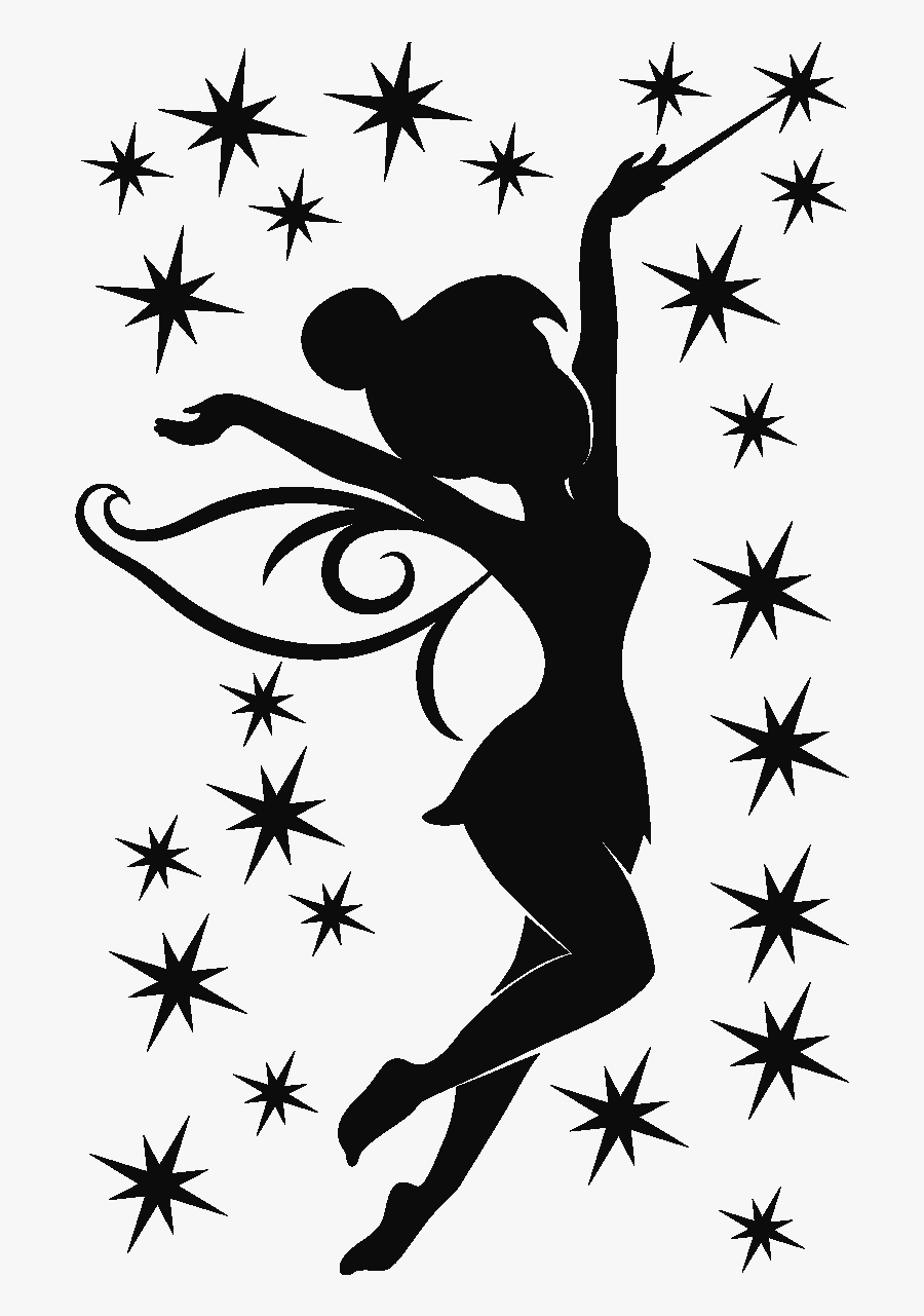 Vase Clipart Silhouette - Tinkerbell Silhouette, Transparent Clipart