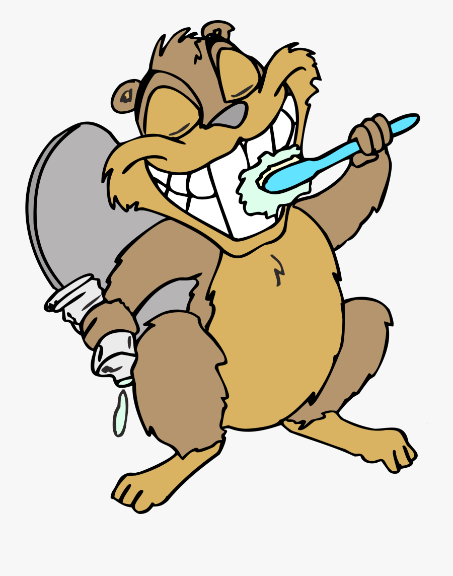 Beaver Teeth Cartoon Clipart , Png Download - Big Teeth Cartoon, Transparent Clipart
