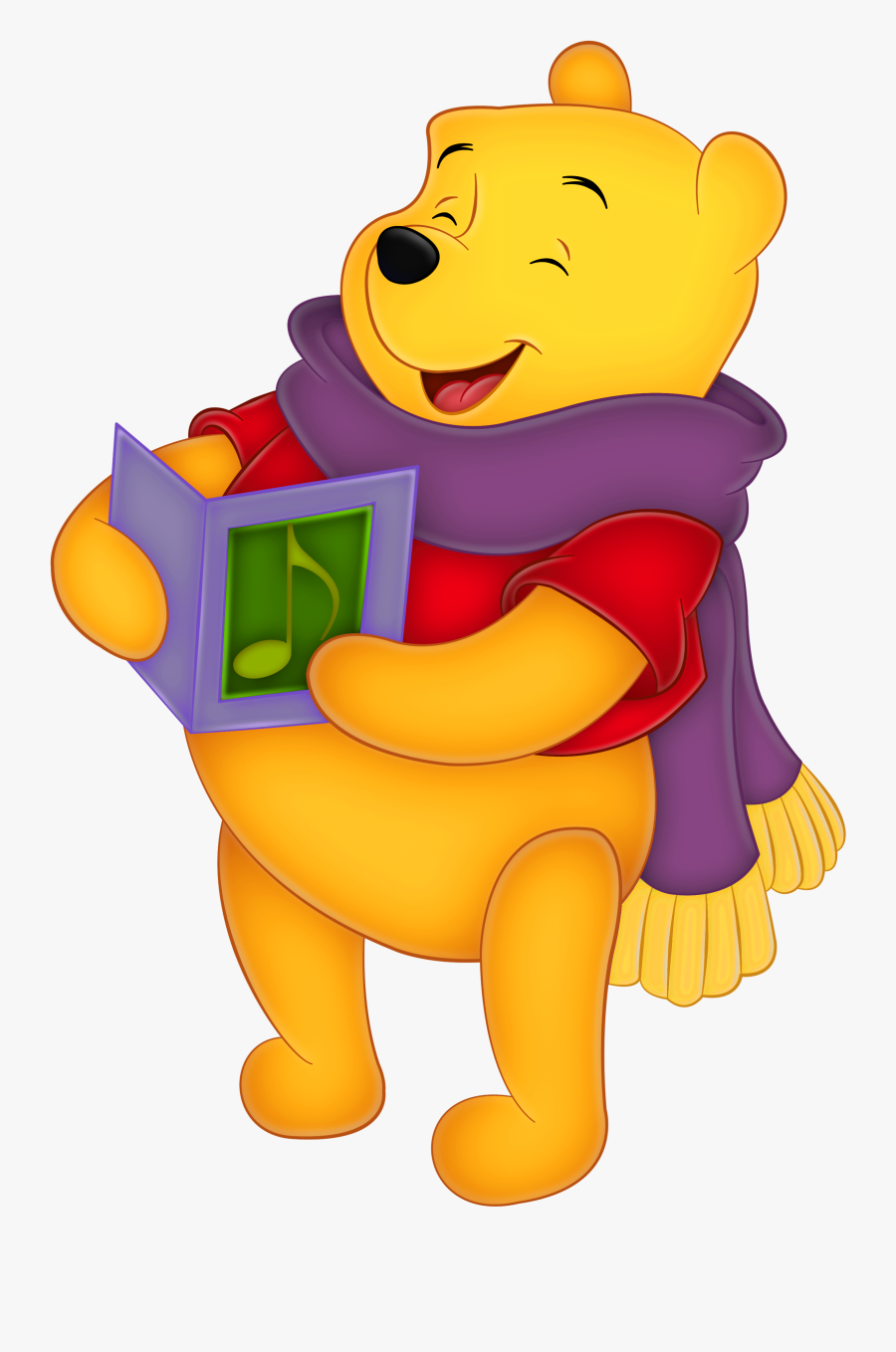Can Use For Book Cover, Winnie The Pooh Thanksgiving - Winnie The Pooh Purple, Transparent Clipart