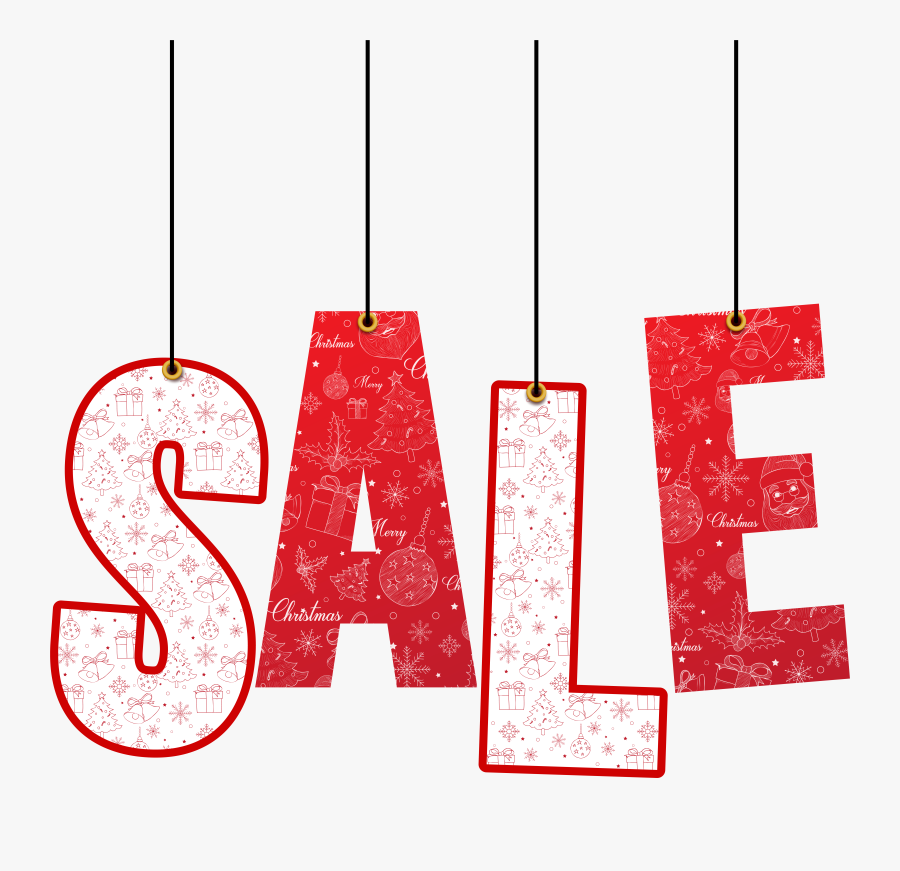 Christmas Hanging Sale Decoration Png Clip Art Image, Transparent Clipart