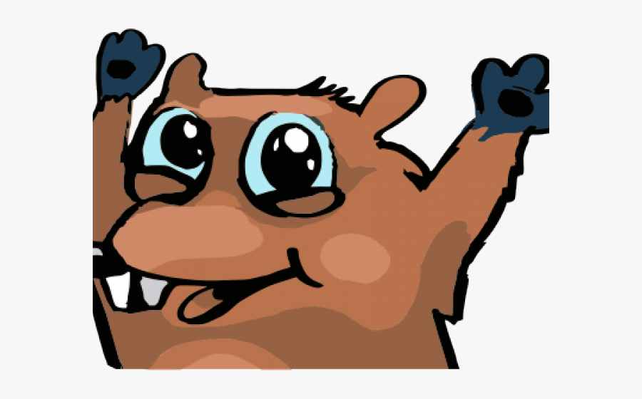 Beaver Clipart Emoji - Cartoon, Transparent Clipart
