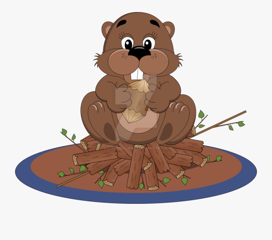 Beaver Cutting Down Tree Clip Art At Mzayat - Beaver Clipart Beaver Dam, Transparent Clipart