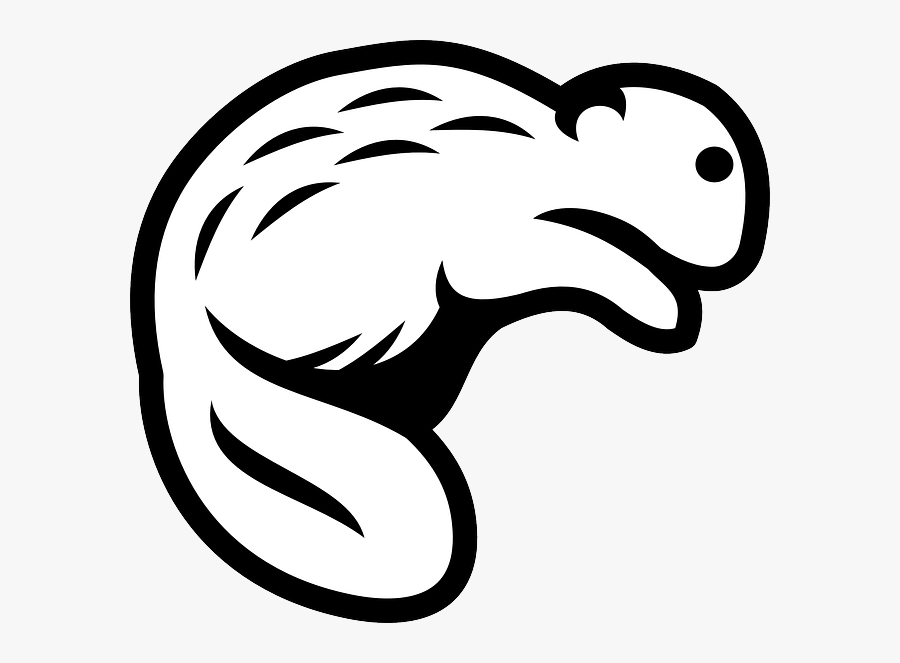 Beaver Clipart Black And White Png, Transparent Clipart