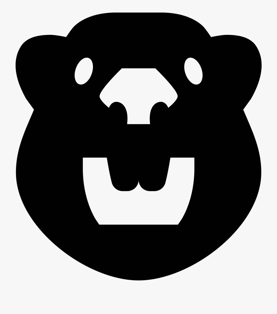 Clip Art Beaver Vector - Emblem, Transparent Clipart