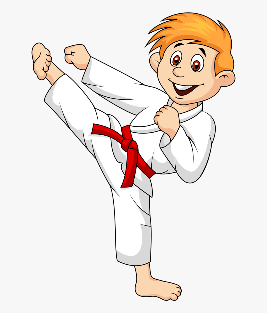 Karate Clipart Individual Sport - Artes Marciales Dibujo Animado, Transparent Clipart