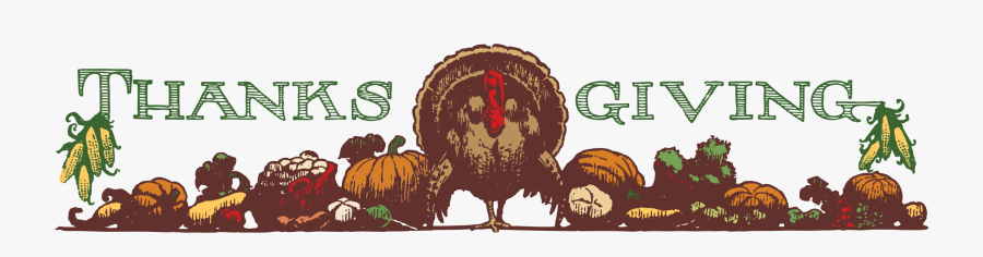 Menu Clipart Thanksgiving - Thanksgiving Header, Transparent Clipart