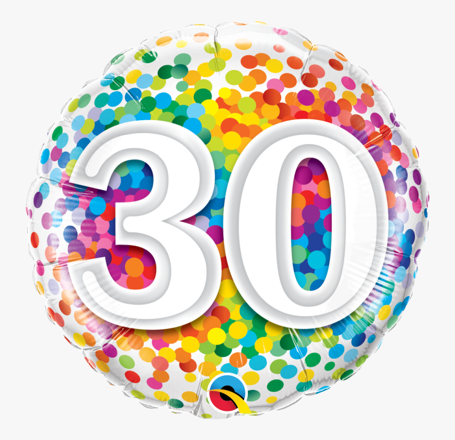 70th Birthday Rainbow Confetti Balloon - 90 Balloon , Free Transparent ...