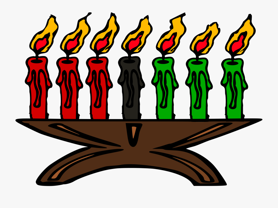 Kwanzaa - Kwanzaa Candles Cartoon, Transparent Clipart