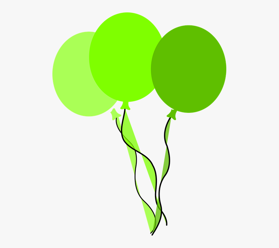 Balloon Clipart Clip Art - Green Birthday Balloons Clipart, Transparent Clipart