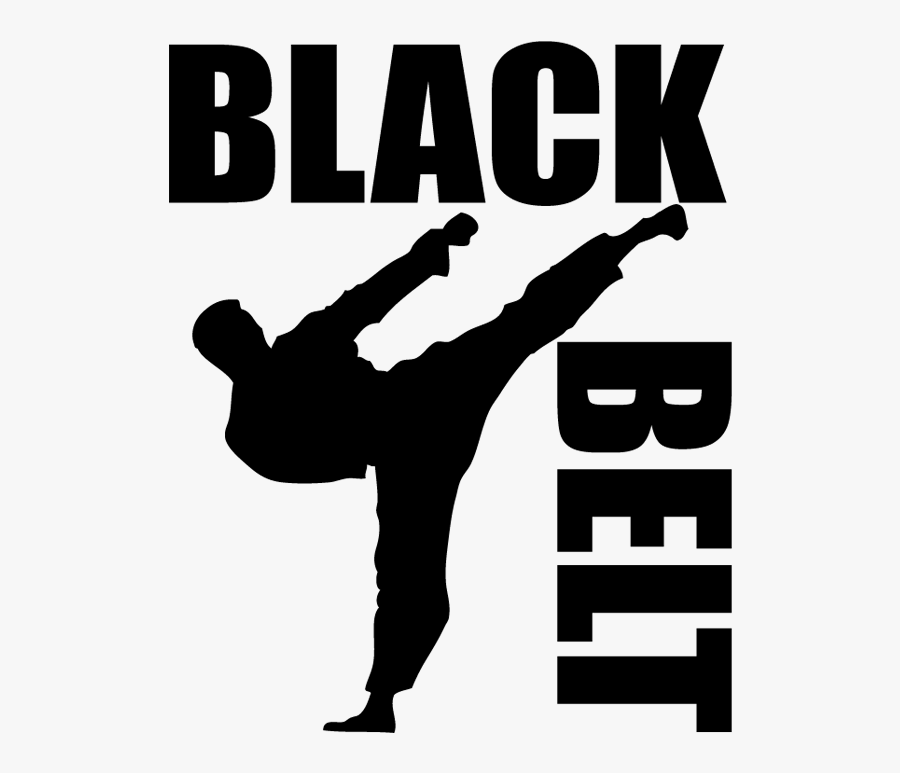 Karate Clipart Black Belt Karate - Karate Black Belt Logo, Transparent Clipart